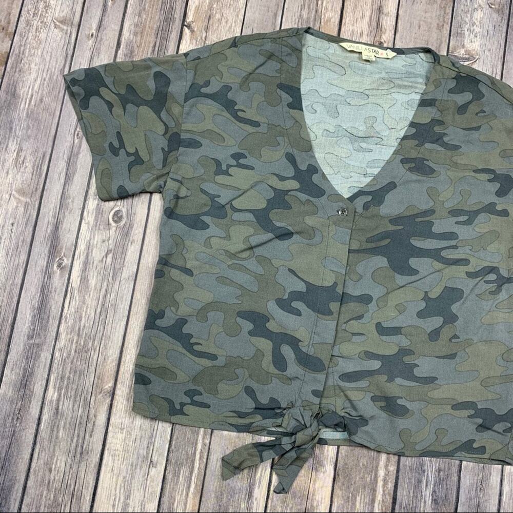 Camo Button up top